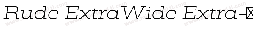 Rude ExtraWide Extra字体转换